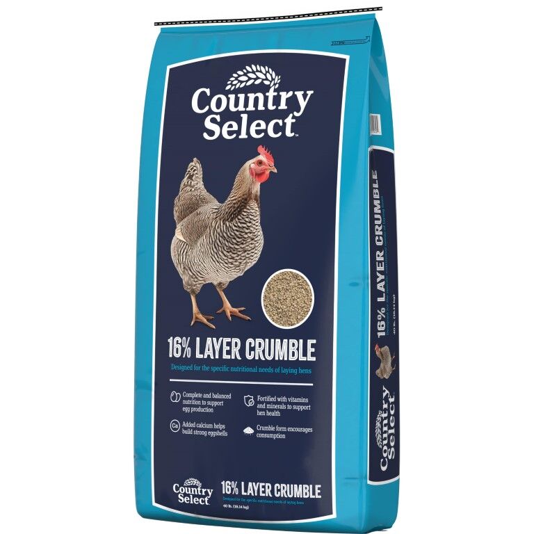 Country Select 16% Layer Crumble, 40-Lb