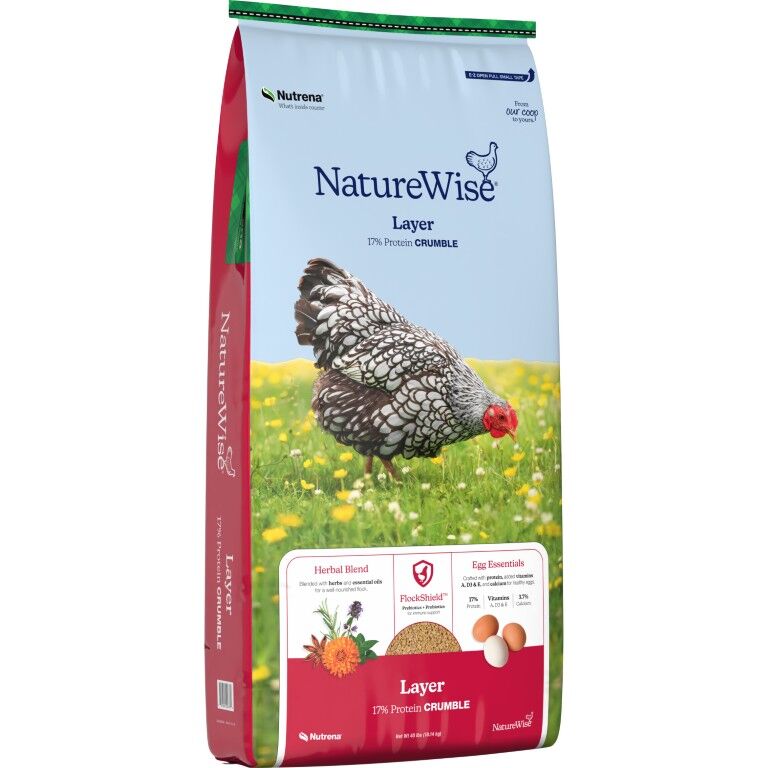 Nutrena NatureWise Layer 17% Protein Crumble, 40-Lb