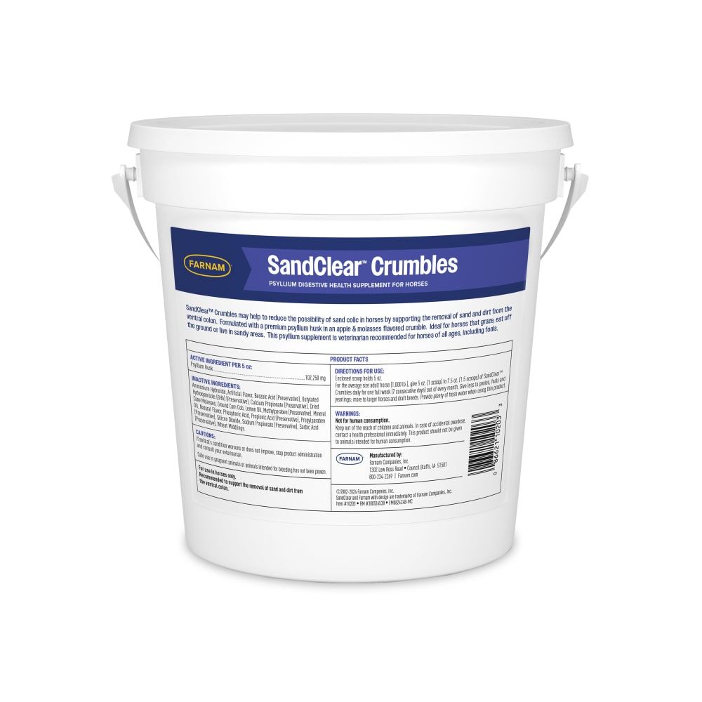 Farnam SandClear Natural Psyllium Crumbles, 20-Lb