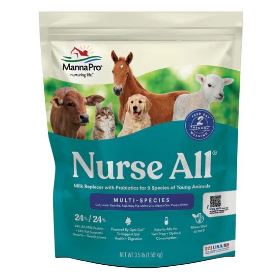 Manna Pro Nurse All Multi-Species Milk Replacer, 3.5-Lb