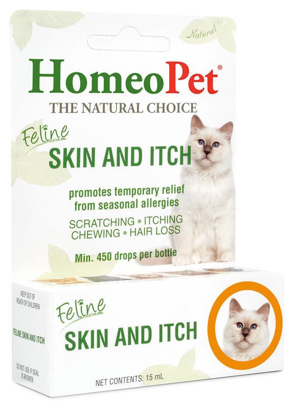 HomeoPet Feline Skin and Itch, 15-mL