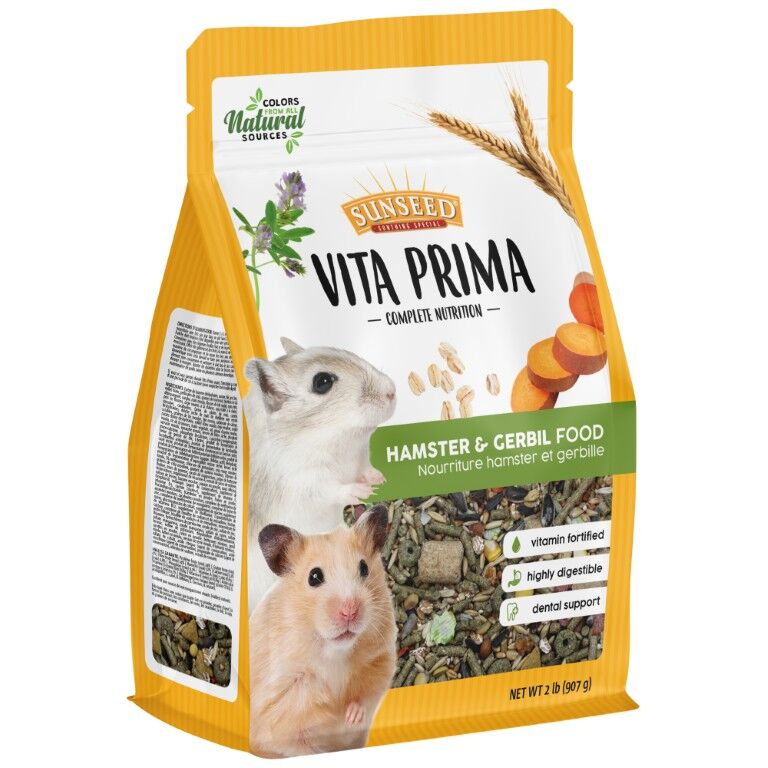Sunseed Vita Prima Hamster & Gerbil Food, 2-Lb