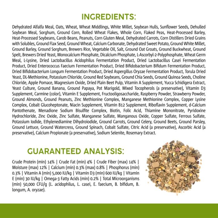 Sunseed Vita Prima Hamster & Gerbil Food, 2-Lb