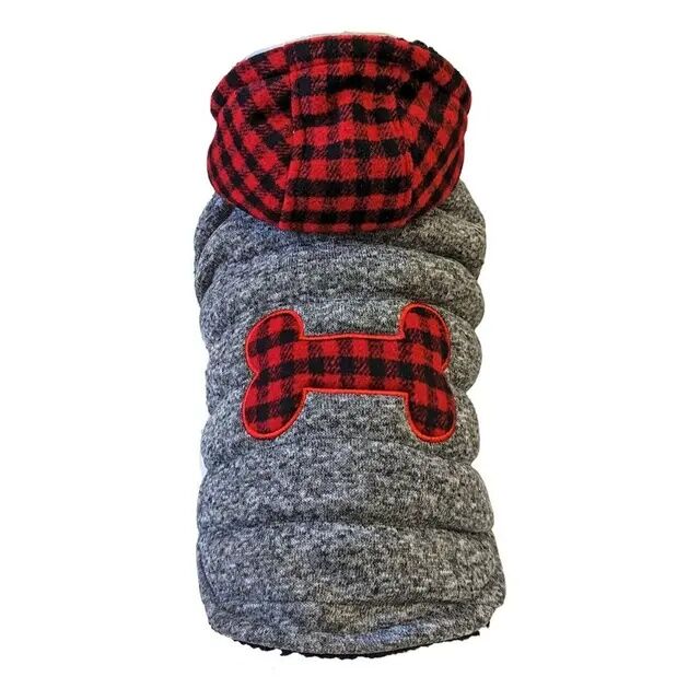 Ethical Pet Fashion Pet Medium Buffalo Plaid Coat