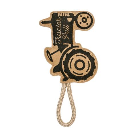 Territory Pet Natural Leather Tractor Tug Dog Toy