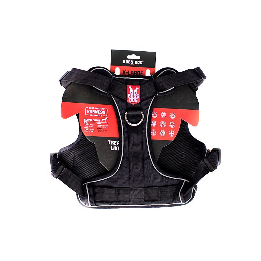 Boss Dog X-Large Black Tactical Harness