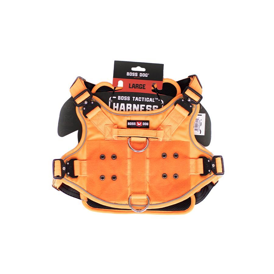 Boss Dog Large Hunter Orange Tactical Harness