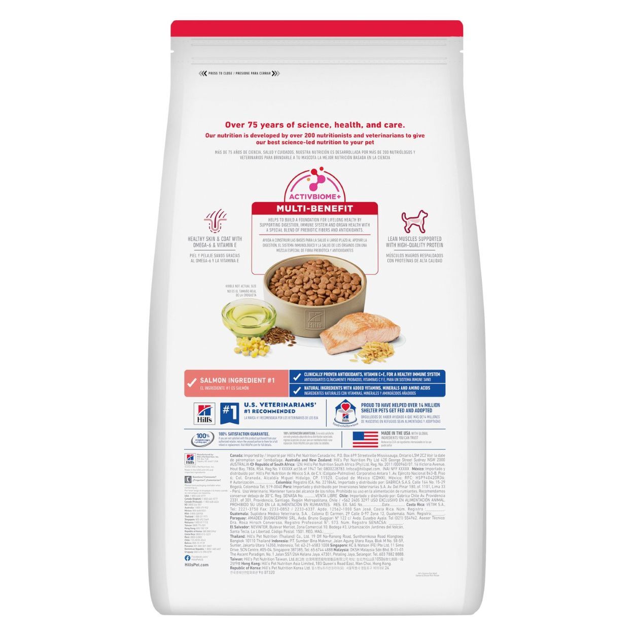 Hill's Science Diet Adult Salmon & Brown Rice Recipe Dog Food, 14-Lb