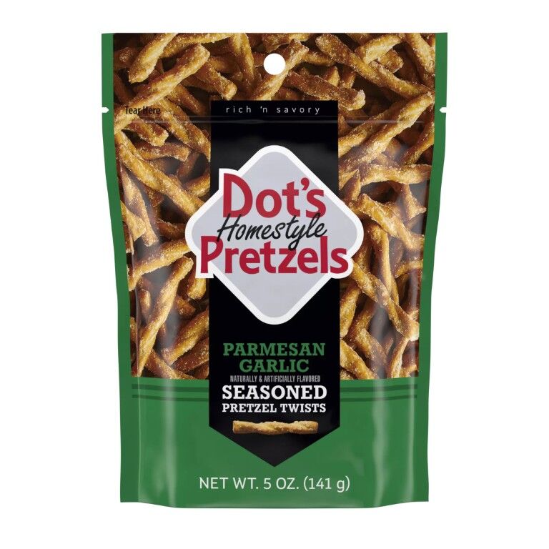 Dot's Homestyle Pretzels Parmesan Garlic Seasoned Pretzel Twists, 5-Oz