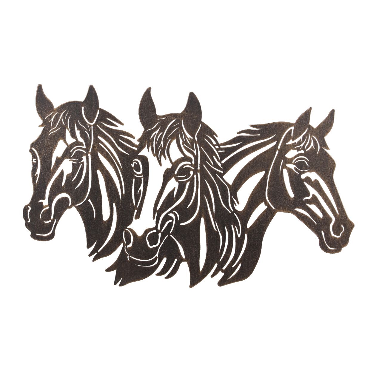 Young's Metal Laser Cut Horse Design Wall Art