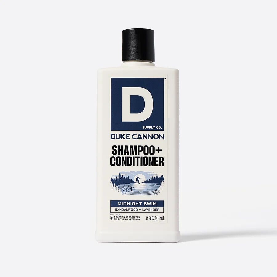 Duke Cannon Midnight Swim Scent Shampoo + Conditioner, 14-Oz