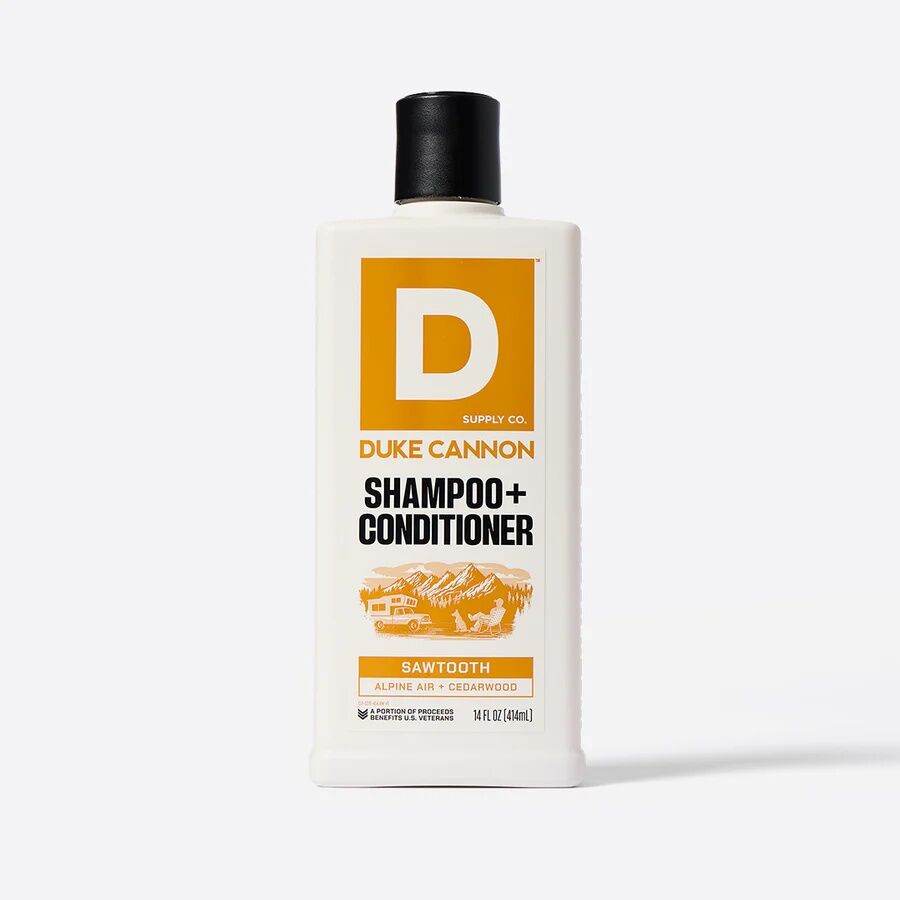 Duke Cannon Sawtooth Scent Shampoo + Conditioner, 14-Oz