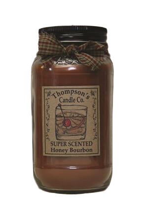 Thompson's Candle Company Large Mason Jar Candle - Honey Bourbon