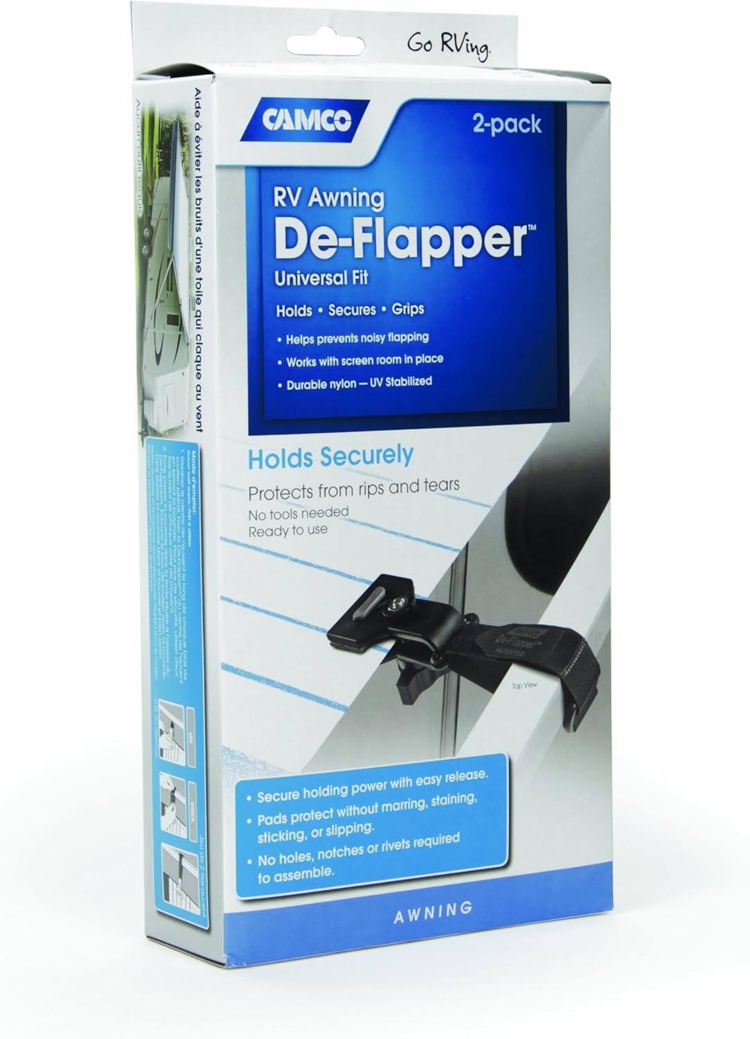 Camco RV Awning De-Flapper Universal Fit, 2-Pk