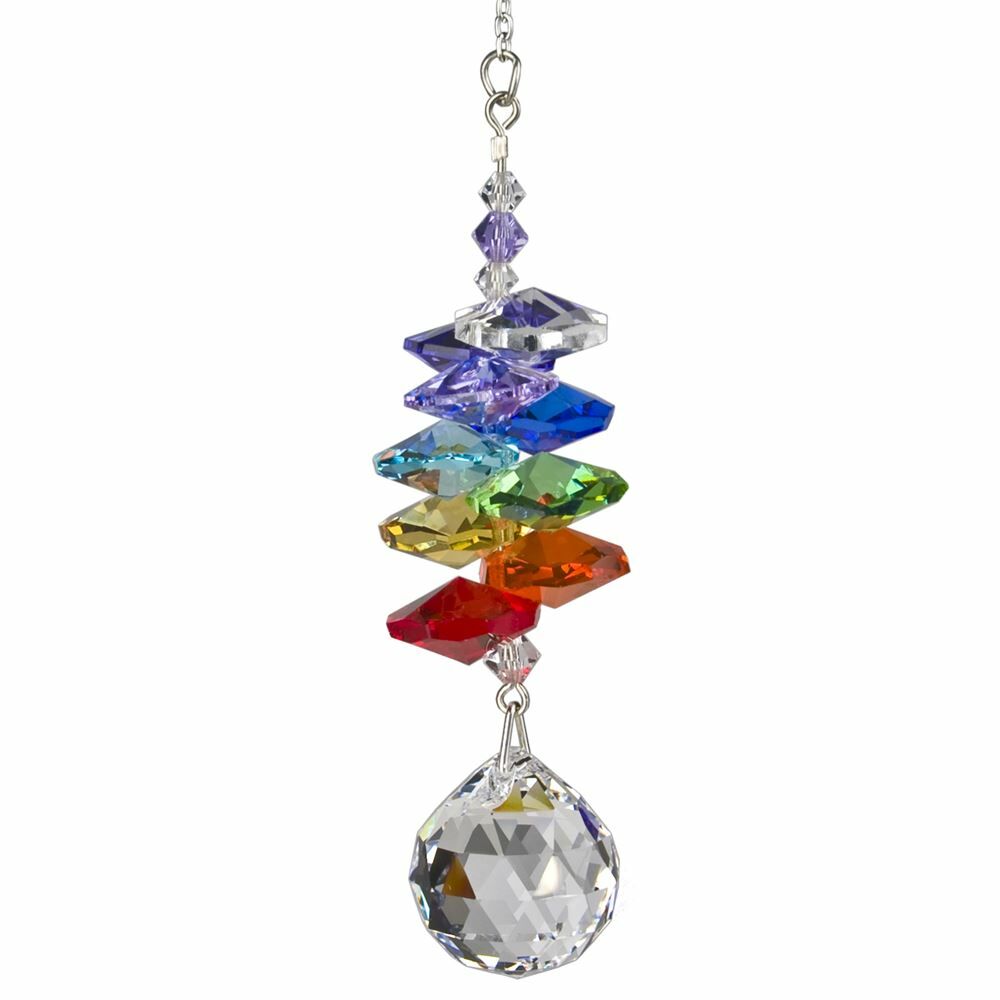Woodstock Chimes Suncatcher - - Rainbow, 40 in, Crystal