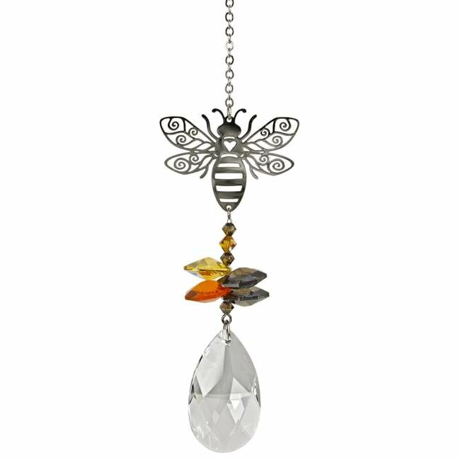 Woodstock Chimes Fantasy Bee Suncatcher - Crystal