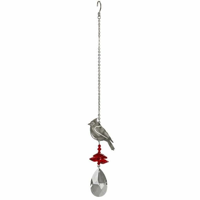 Woodstock Chimes Fantasy Cardinal Suncatcher - Crystal