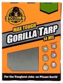 Gorilla Silver Tough Tarp 14-Mil, 6-Ft x 8-Ft