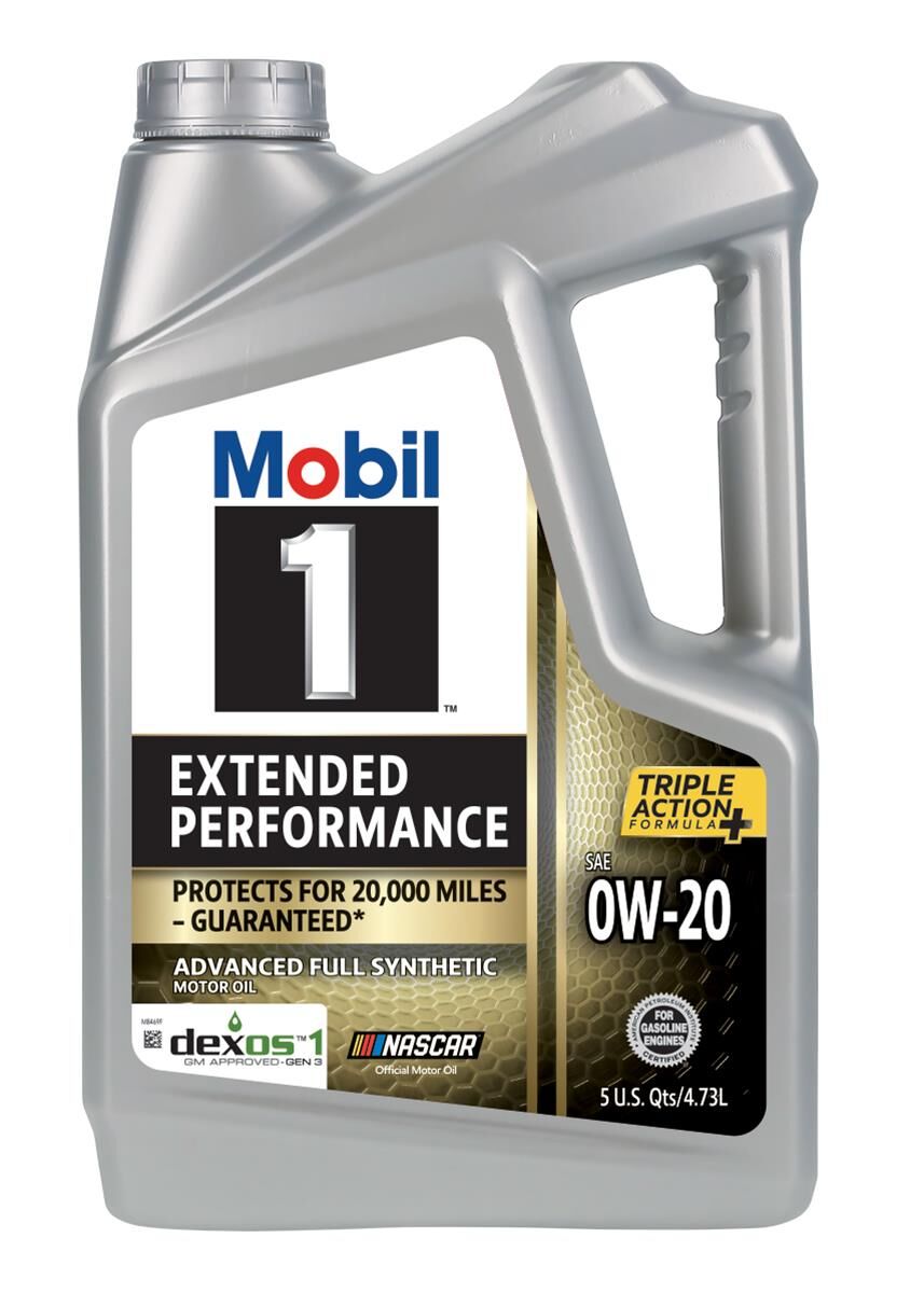 Mobil 1 Extended Performance 0W-20 Motor Oil, 5-Qt