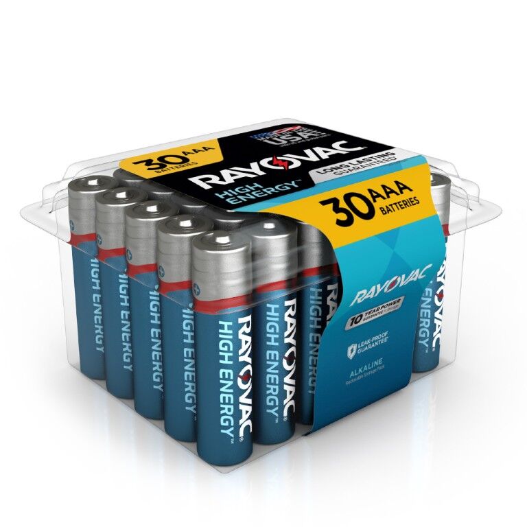 Rayovac AAA HIGH ENERGY Alkaline Batteries, 30-Pk