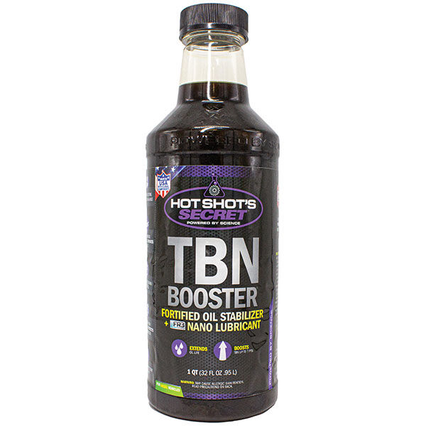 Hot Shot's Secret TBN Booster Fortified Oil Stabilizer + Nano Lubricant, 1-Qt