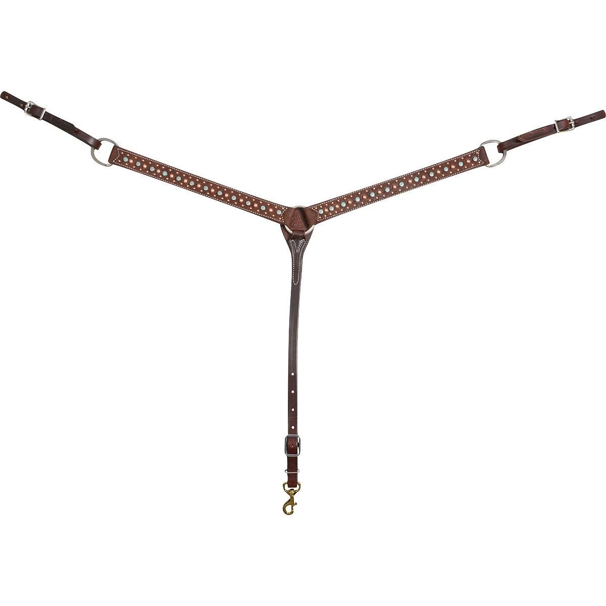 Martin Saddlery Breastcollar with Floral Spot Dots, 1.5-In