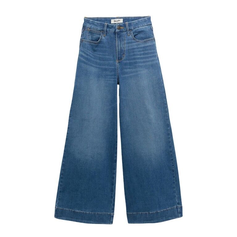 Wrangler Women's High Rise Bespoke Wide Crop Jean