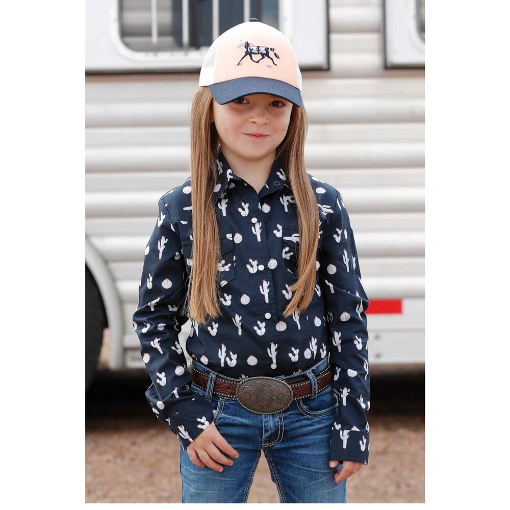Cruel Denim Girl's Button Down Long Sleeve Shirt
