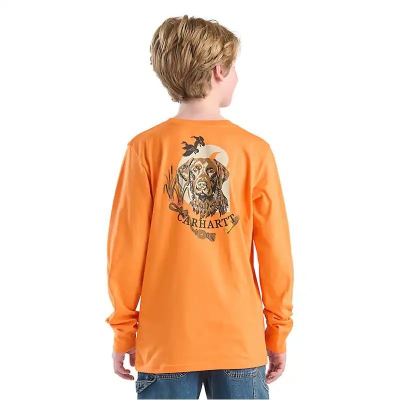 Carhartt Boy's Long Sleeve Dog Pocket T-Shirt