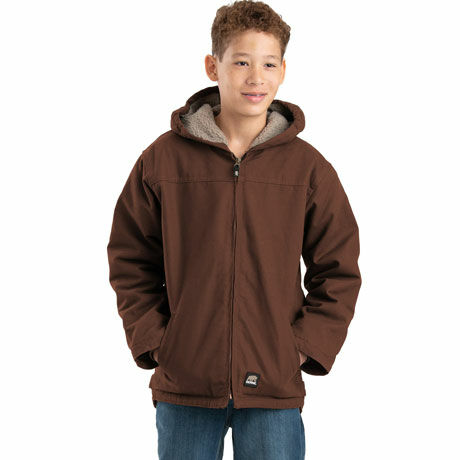 Berne Boy's Washed Sherpa Lined Hooded
