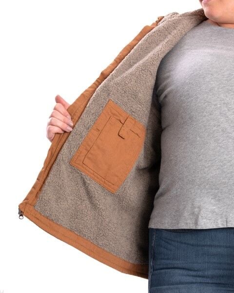 Berne Women's Sherpa Lined Softstone Duck Vest