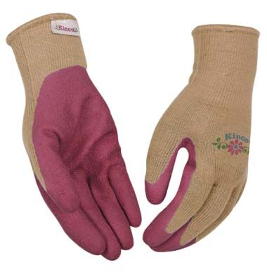 Kinco Women's Polyester-Cotton Knit Shell & Latex Palm Gloves