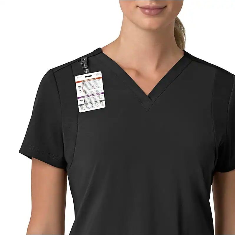 Carhartt Women's Force Cross-Flex Flex Panel V-Neck Scrub Top