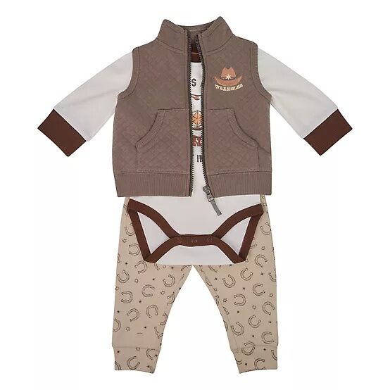 Wrangler Infant Boy's Sheriff Sherpa Vest Set