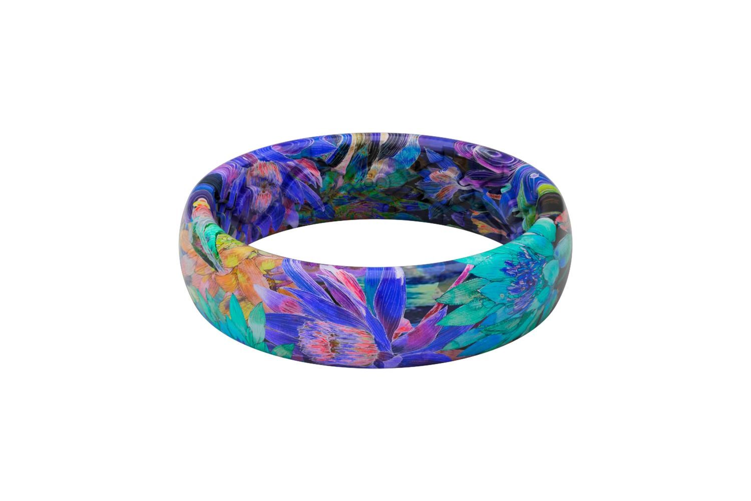 Groove Life Twilight Blossom Groove Ring, Size 8 x 5mm