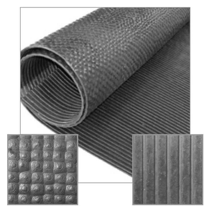 Little Giant Pre-Cut Rubber Utility Mat - Black, 120-In X 60-In