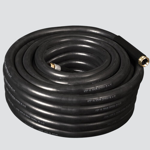Apache Heavy-Duty Industrial Rubber Water Hose Assembly, 3/4-In X 25-Ft