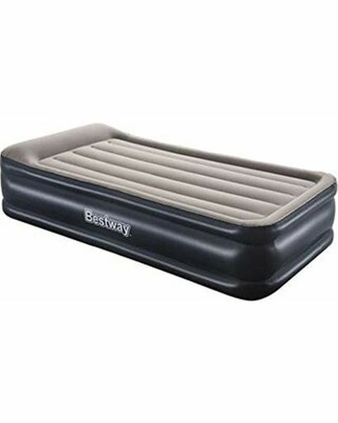 Bestway Twin Airbed With Ac Pump - Gray