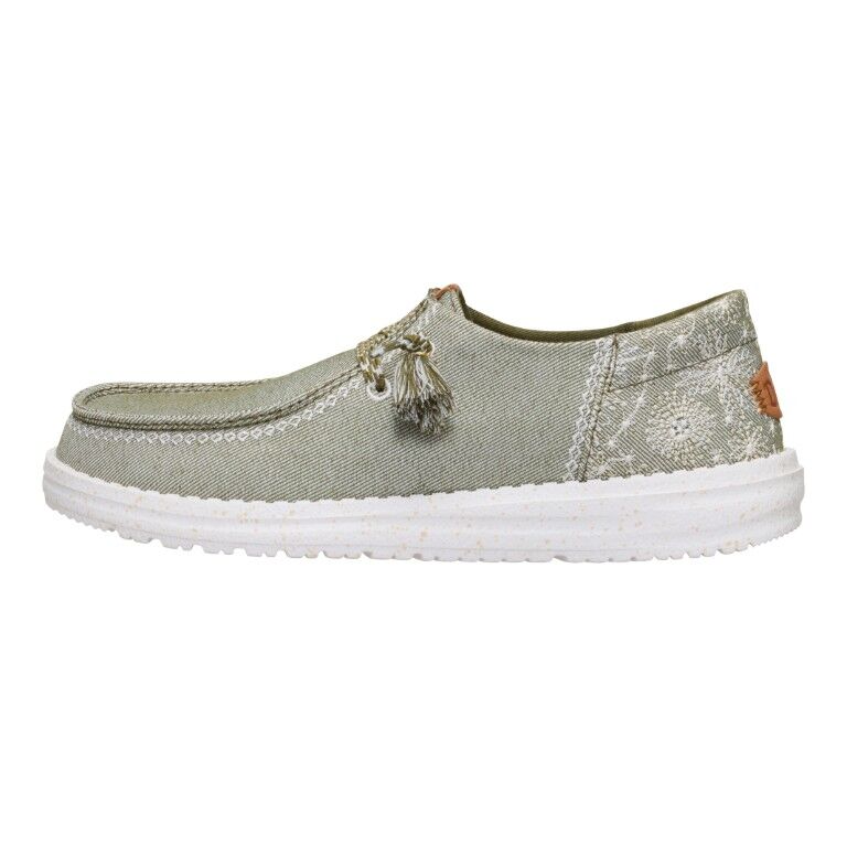 Hey Dude Women's Wendy Funk Embroidered Floral Slip On Shoe
