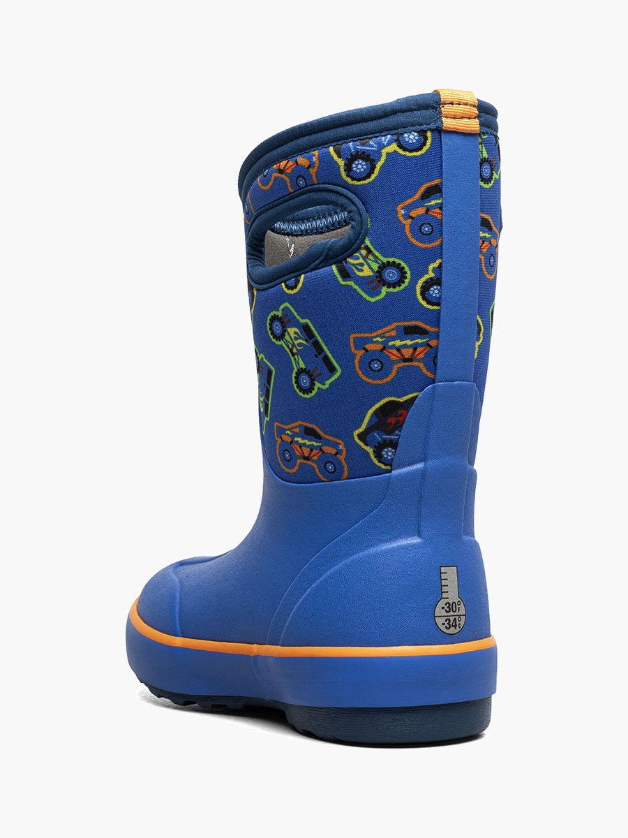 Bogs Kids' Classic II Monster Trucks 3 Season Boots in Blue