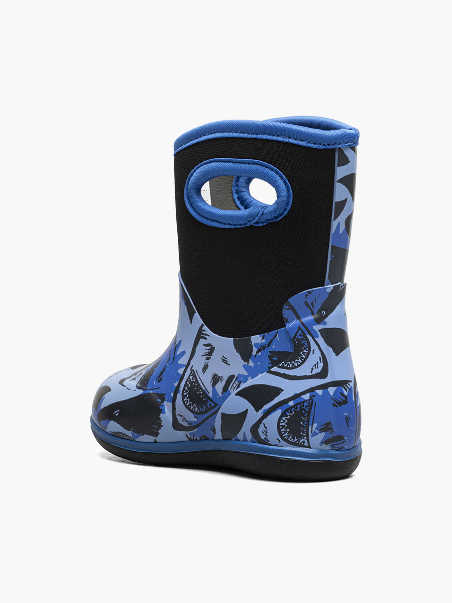 Bogs Kids' Baby Classic Sharks Baby Boots in Blue