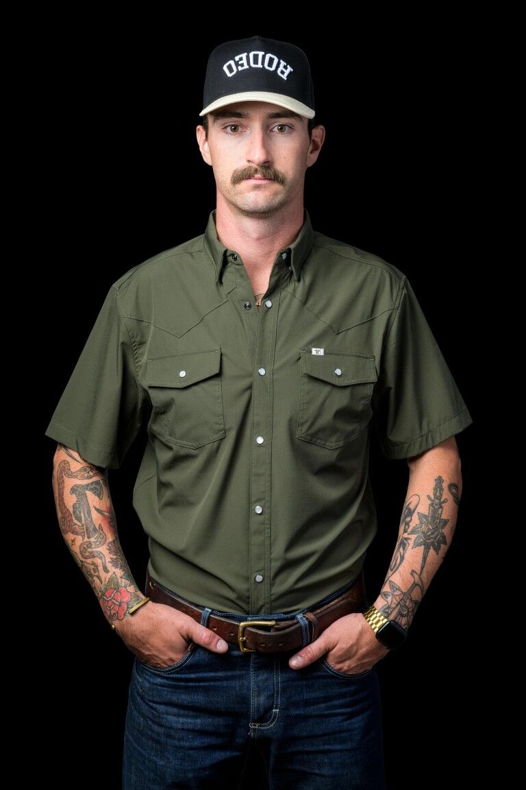 Ferrell Men's CORE Short Sleeve Snap Shirt