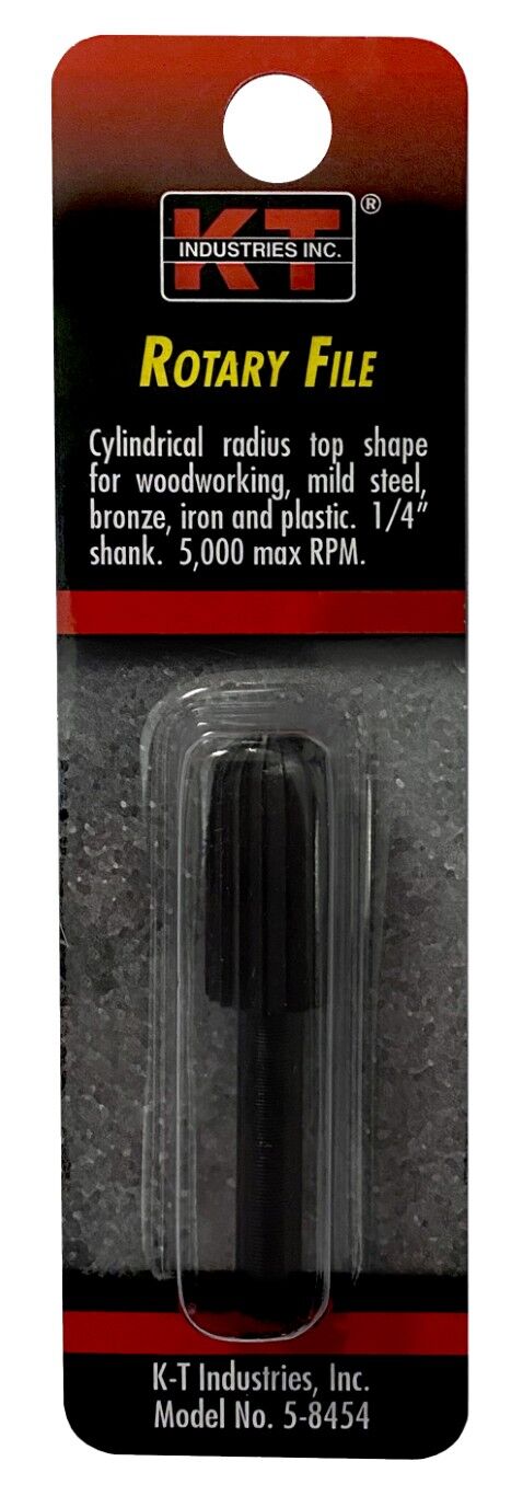 KT Industries Cylindrical Round Top Rotary File