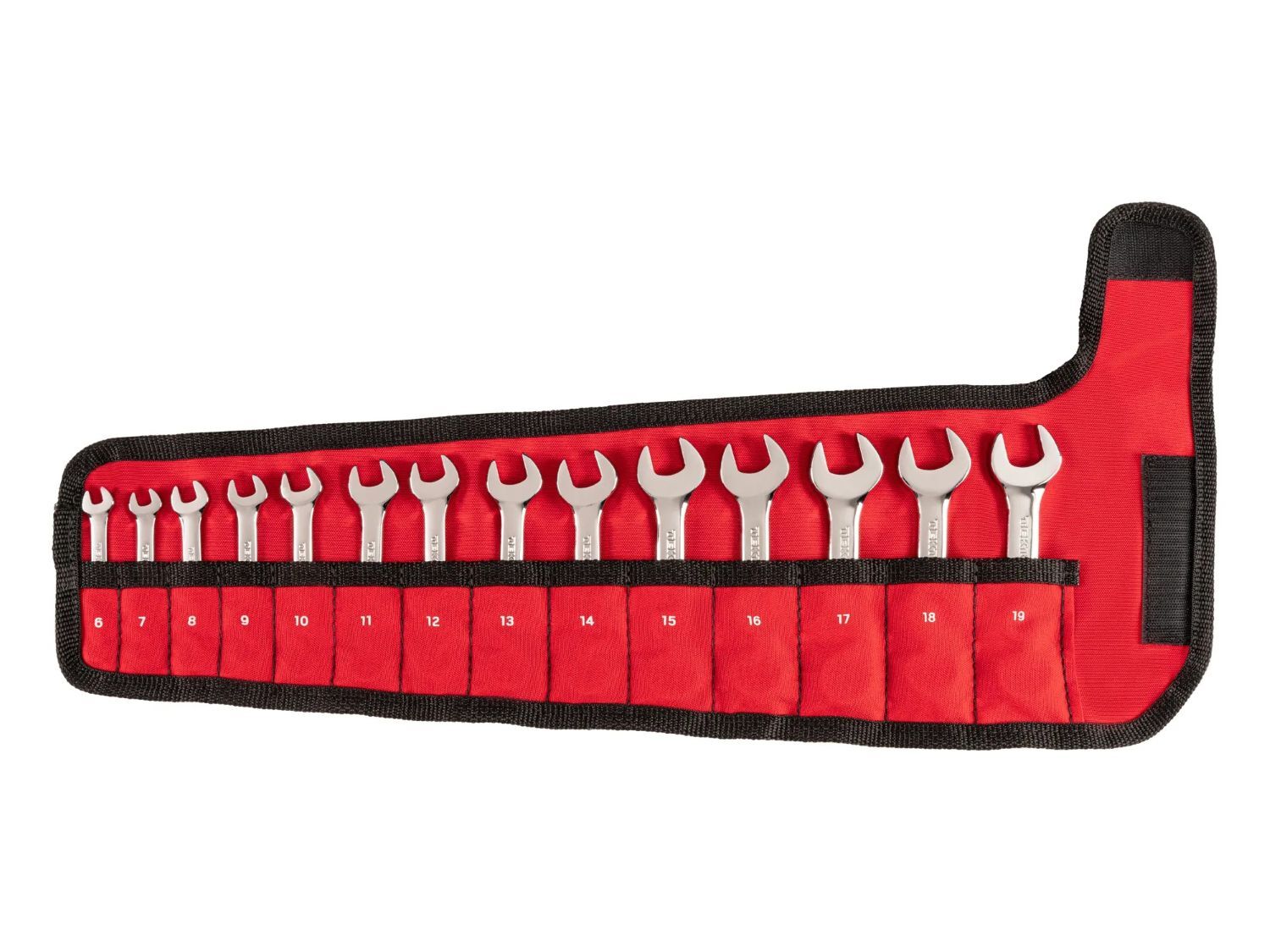 Stubby Combination Wrench Set with Pouch, 14-Pc
