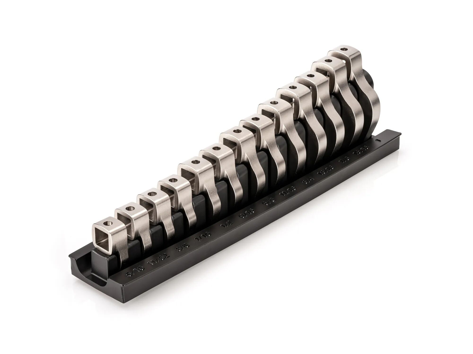 Tekton 3/8-In Drive Crowfoot Wrench Set With Rack, 13-Pc, 5/16-1-In