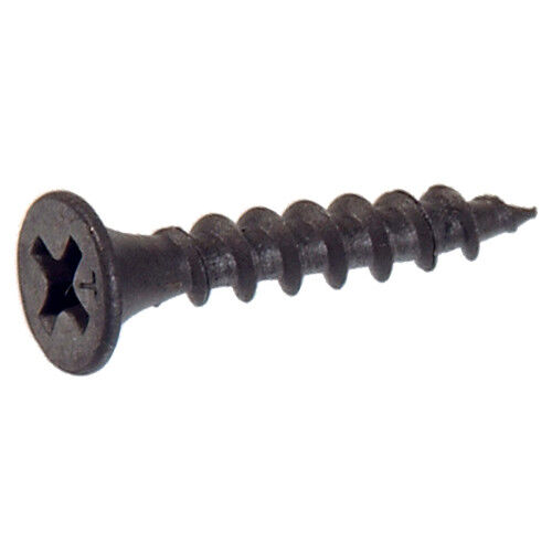 Hillman Project Center Black Phosphate Particle Board Screws, #6 x 1-1/4-In, 50-Pk