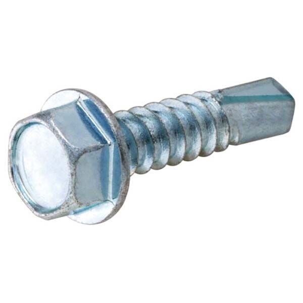 Hillman XL Zinc Hex Washer Head Self Drilling Screws - #8 X 1/2 in