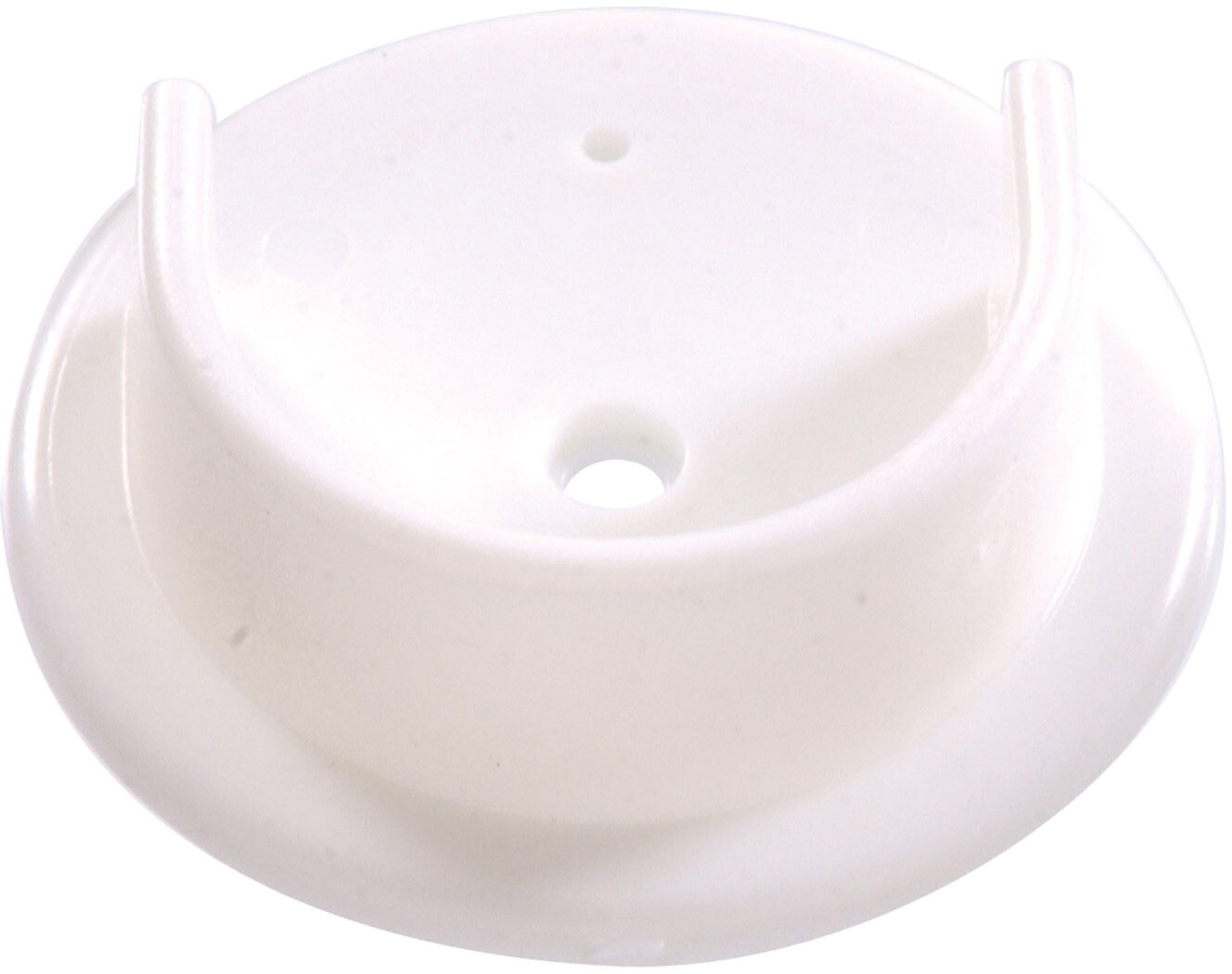 Hillman Plastic Pole Socket Set White, 1 3/8-In