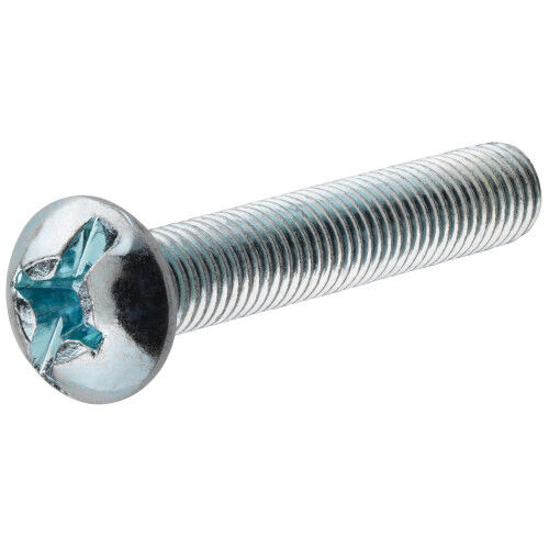 Hillman Stove Bolt Round Head Combination Drive With Nut, #6-32 X 3/8-In