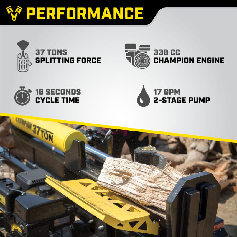 Champion Power Equipment Towable 37-Ton Log Splitter